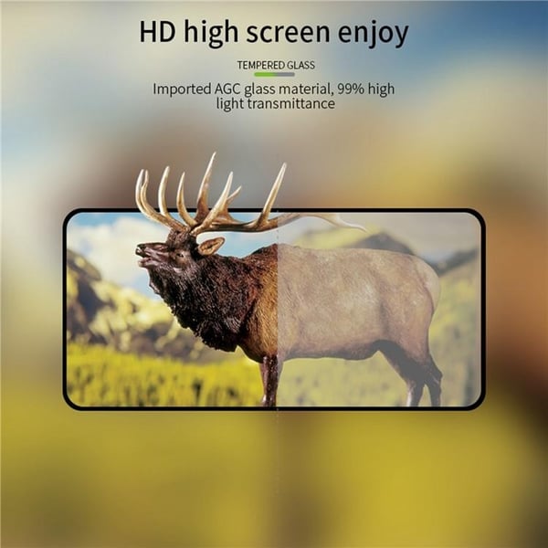 [2-PACK] Galaxy S24 Plus Härdat Glas Skärmskydd - Svart
