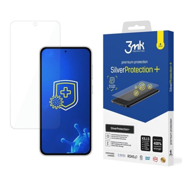 3MK Galaxy S23 FE Plastfilm skärmskydd Silver Protection+