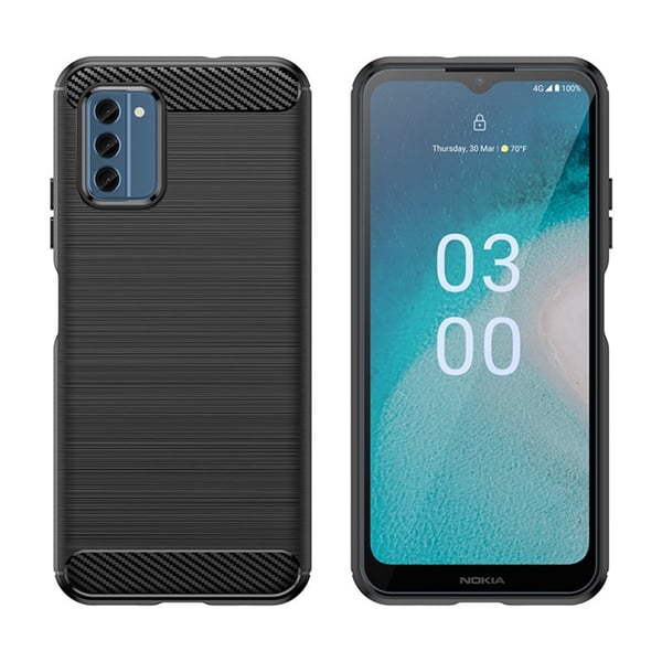 Nokia C300 Mobilskal Carbon Silicone - Svart
