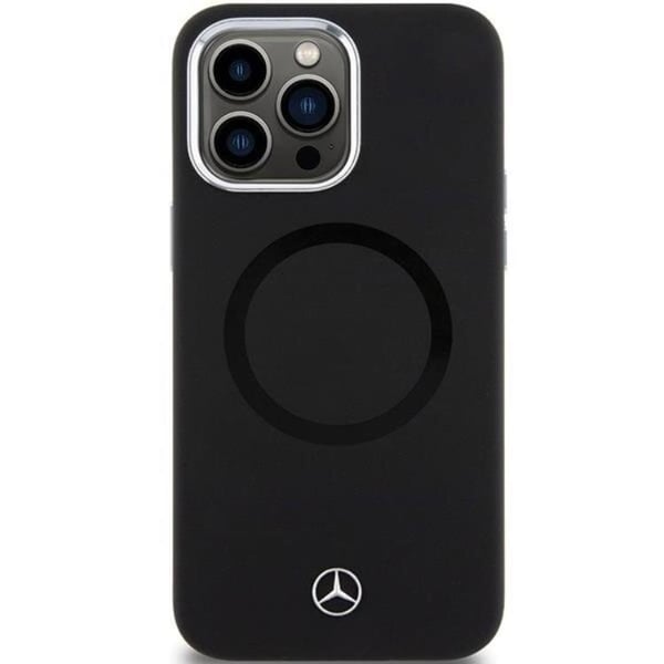 Mercedes Mobilskal till iPhone 15 Pro MagSafe Silikon Bicolor - Svart