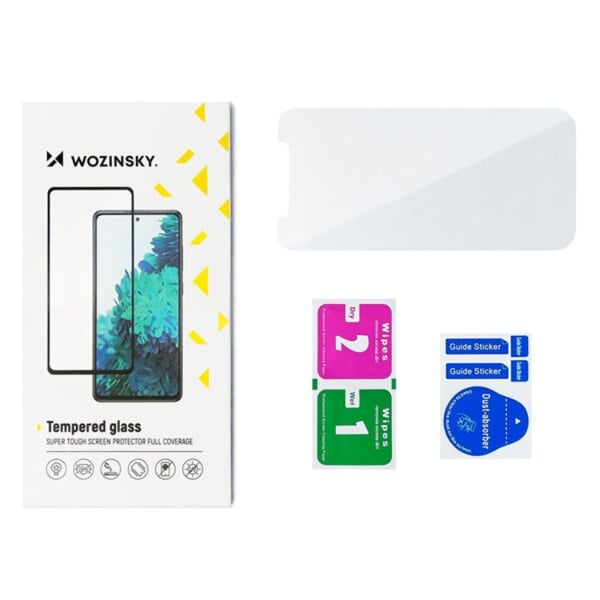 Wozinsky Motorola G73 hærdet glas skærmbeskytter fuld lim - sort