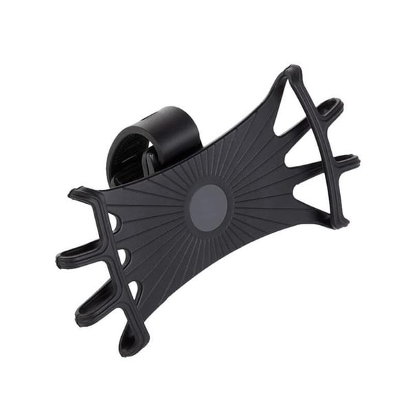 Swivel Cykelhållare Silikon med Replaceable Head - Svart