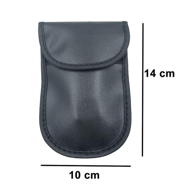 Taske til bilnøgler Faraday Taske 14cm x 10cm - Sort
