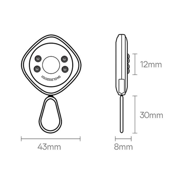 Baseus Hidden Kamera Heyo Detector - Hvid