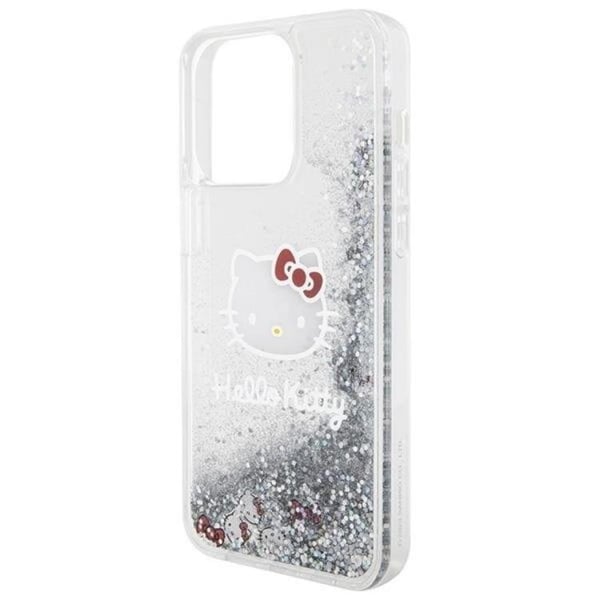 Hello Kitty Mobilskal till iPhone 15 Pro Max Liquid Glitter Charms