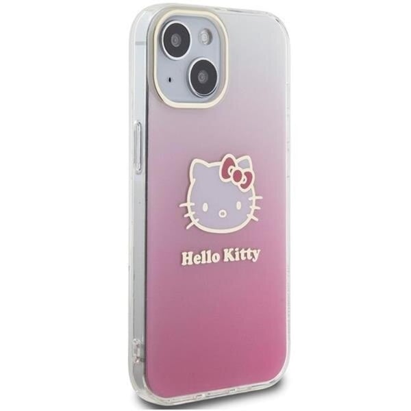 Hello Kitty Mobilskal till iPhone 15 IML Gradient Electrop Kitty Head