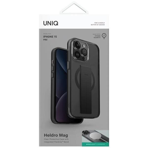 UNIQ Mobilskal till iPhone 15 Pro MagSafe Heldro - Svart