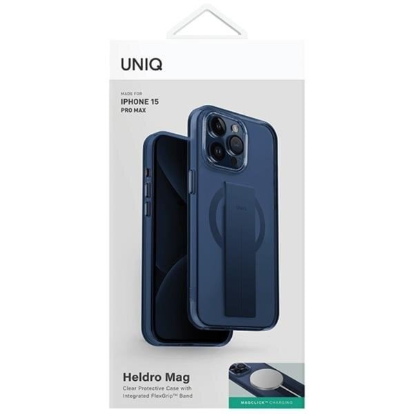 UNIQ Mobilskal till iPhone 15 Pro Max MagSafe Heldro - Blå