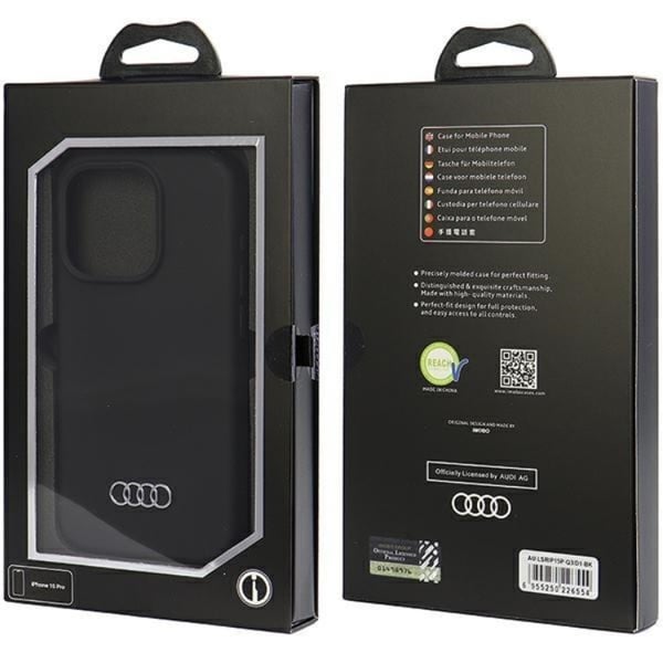 Audi Mobilskal till iPhone 15 Pro Max Silikon - Svart