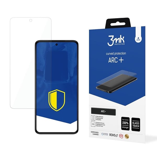 3MK Motorola Moto G84 5G Muovikalvo Näytönsuoja ARC+ Läpinäkyvä