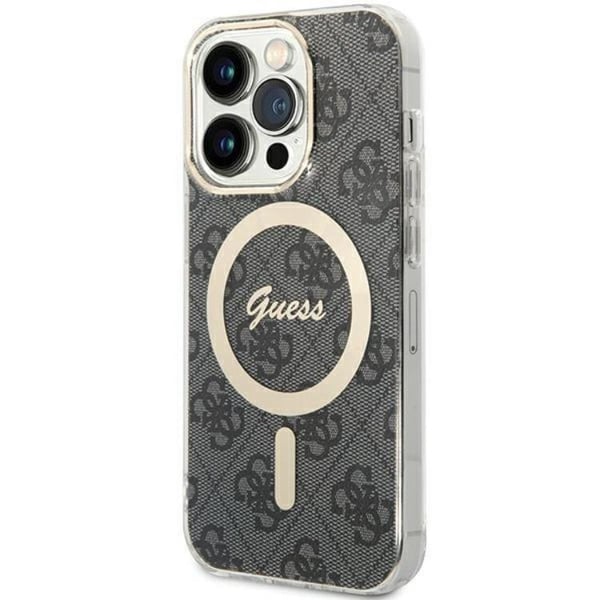Guess Telefontaske til iPhone 15 Pro Magsafe IML - Sort