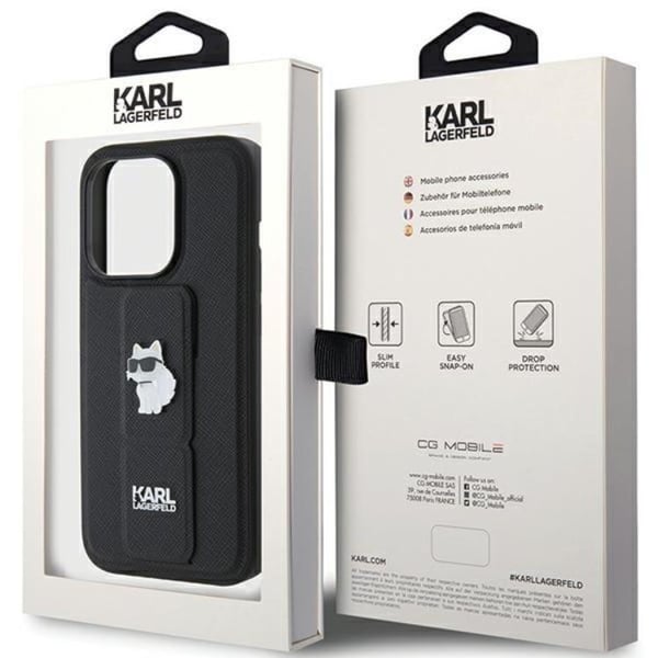 Karl Lagerfeld Mobilskal till iPhone 15 Pro Gripstand Saffiano Pins