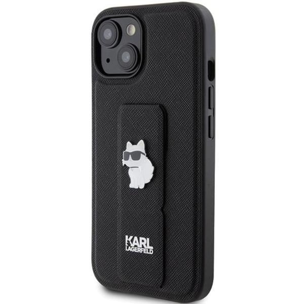 Karl Lagerfeld Mobilskal till iPhone 15/14 Plus Gripstand Saffiano Choupette