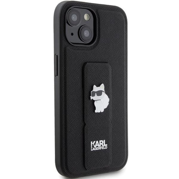 Karl Lagerfeld Mobilskal till iPhone 15/14 Plus Gripstand Saffiano Choupette