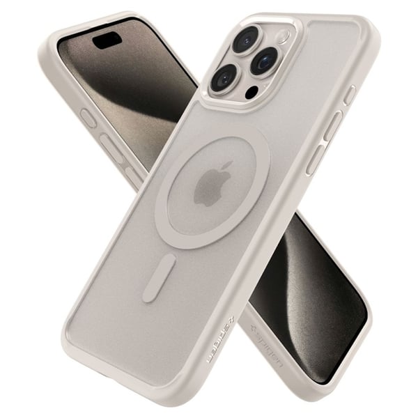 Spigen Mobilskal till iPhone 15 Pro Max Magsafe Hybrid - Titanium