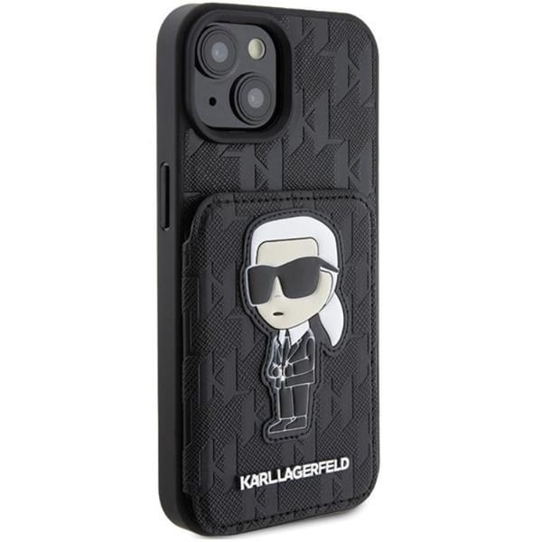 Karl Lagerfeld Mobilskal till iPhone 15 Korthållare Monogram Ikonik