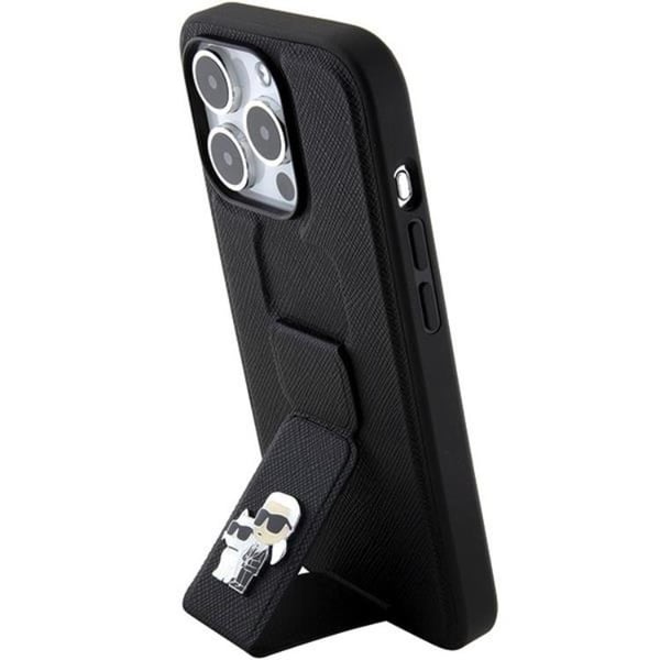 Karl Lagerfeld telefontaske til iPhone 15 Pro Max Gripstand Pins