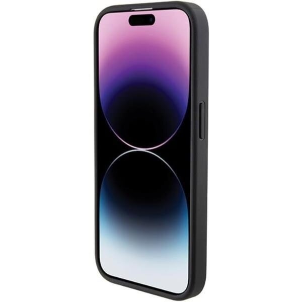 KARL LAGERFELD Mobilskal till iPhone 15 Pro Quilted K Pattern - Svart