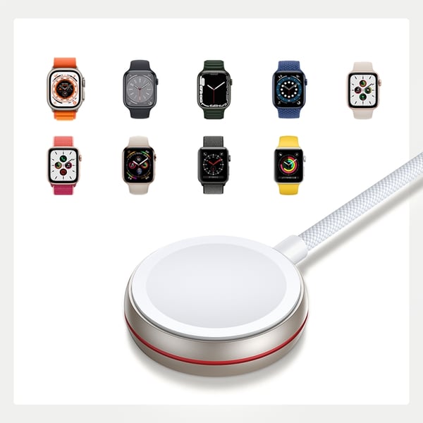 Joyroom Induktiv Trådløs Oplader Apple Watch USB-C - Hvid