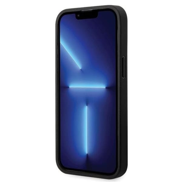 BMW Mobilskal till iPhone 14 Pro Läder Diamond Pattern - Svart