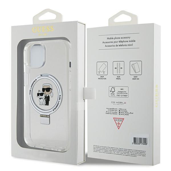 KARL LAGERFELD Telefontaske til iPhone 15/14/13 MagSafe Ringstativ