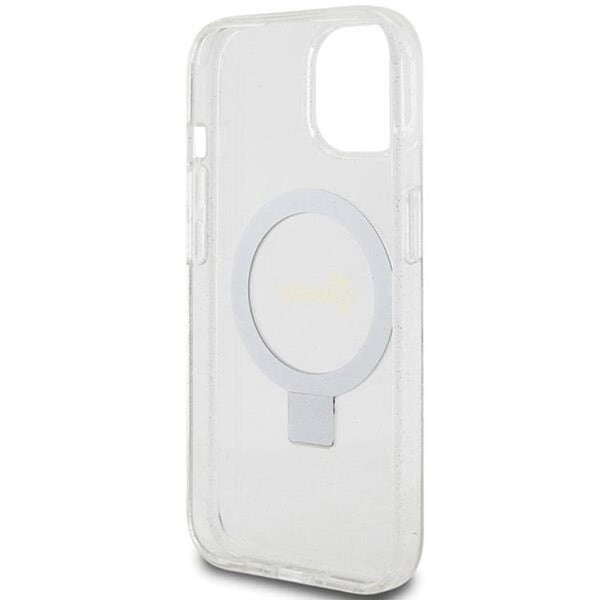 Guess Mobilskal till iPhone 15/14/13 MagSafe Ringställ Script Glitter