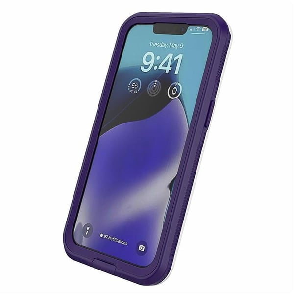 Mobilskal till iPhone 15 IP68 Vattentätt - Lila