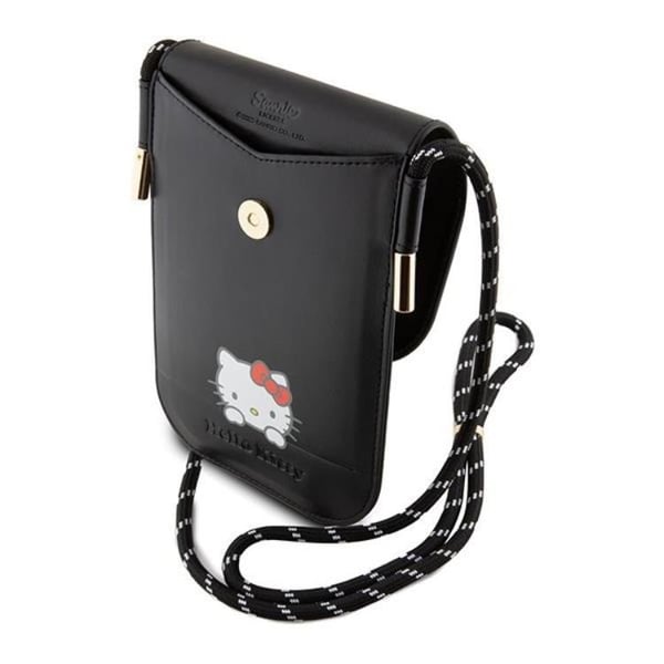Hello Kitty Halsbandsfodral Läder Daydreaming - Svart