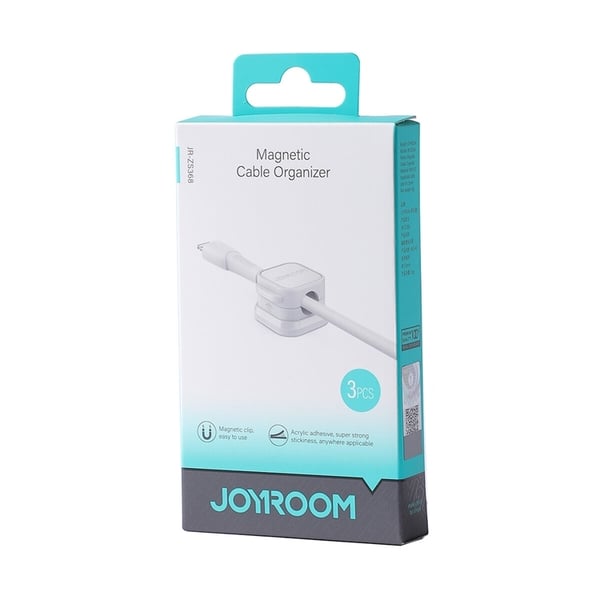 Joyroom 3.st. Magnetic Kabel Organisatör - Vit