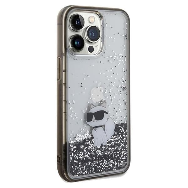 KARL LAGERFELD Mobilskal till iPhone 13 Pro/13 Liquid Glitter Choupette