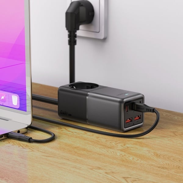 Acefast Bordsladdare 3x USB-C/2x USB-A - Svart