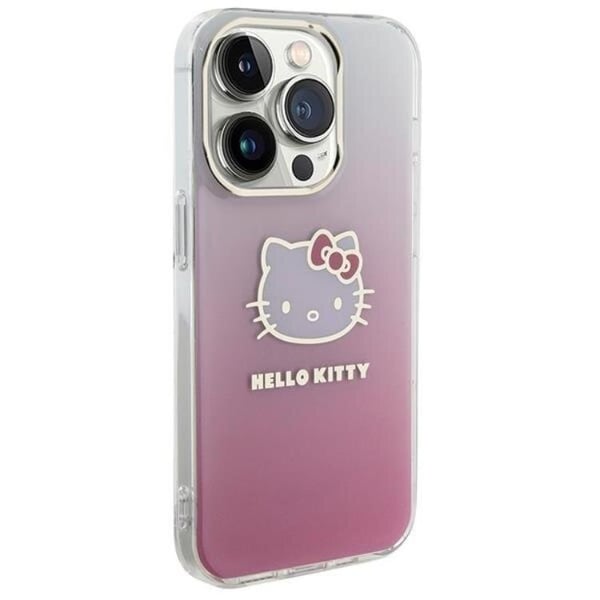 Hello Kitty Mobilskal till iPhone 14 Pro Max IML Gradient Electrop Kitty Head