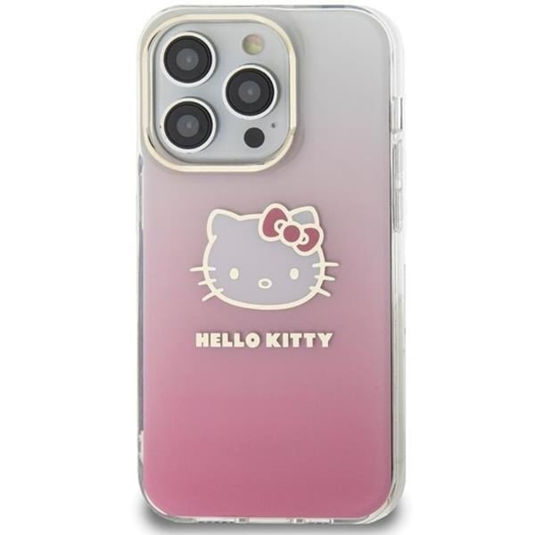 Hello Kitty Mobilskal till iPhone 14 Pro Max IML Gradient Electrop Kitty Head
