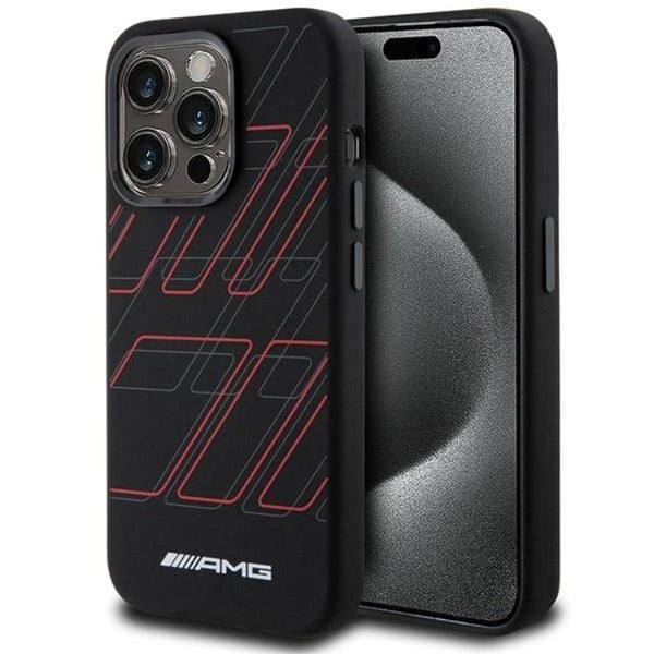 AMG Mobilskal till iPhone 15 Pro MagSafe Silikon Large Rhombuses