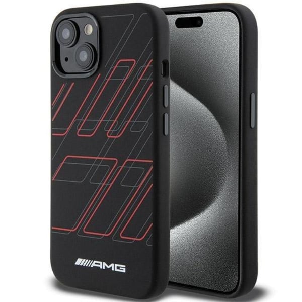 AMG Mobilskal till iPhone 15/14 Plus MagSafe Silikon Large Rhombuses