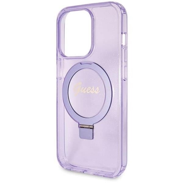 Guess Mobilskal till iPhone 14 Pro Magsafe Script Glitter