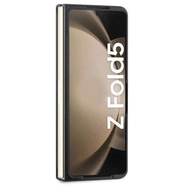 BMW Telefontaske til Galaxy Z Fold 5 Læder Kulstof - Sort