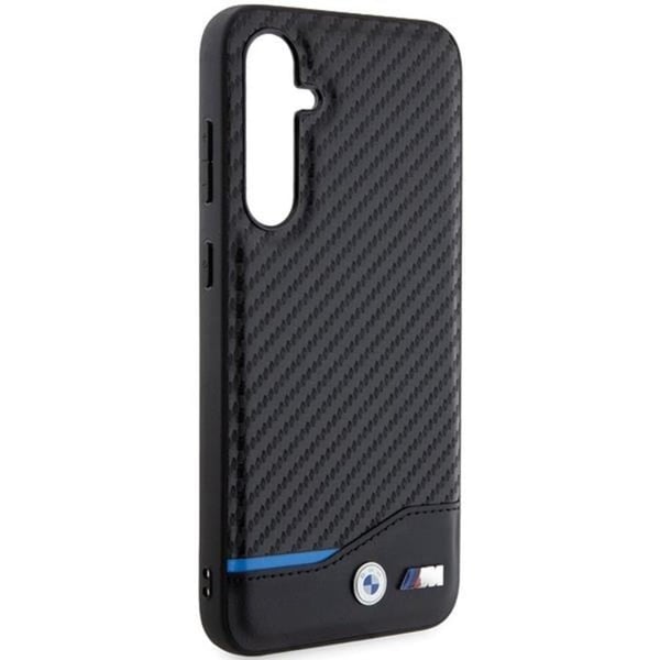 BMW Mobilskal till Galaxy S23 FE Läder Carbon - Svart