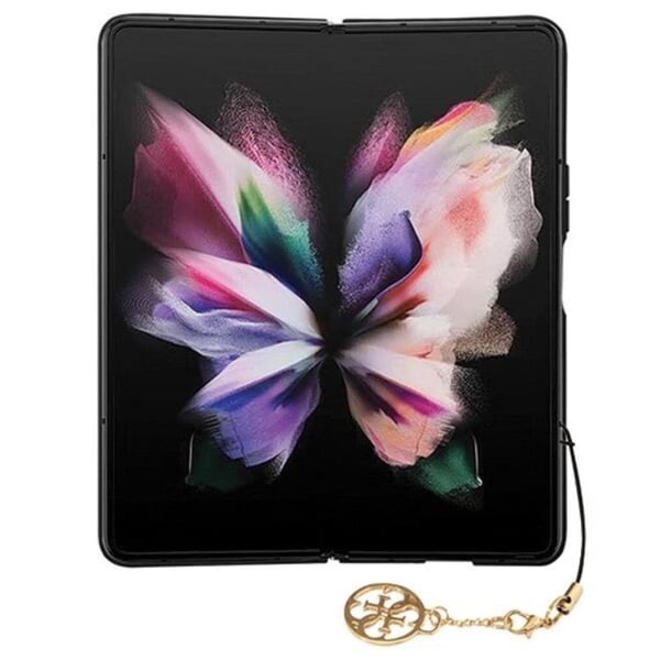 Guess-puhelinkotelo Galaxy Z Fold 5 Charms Collection - Harmaa