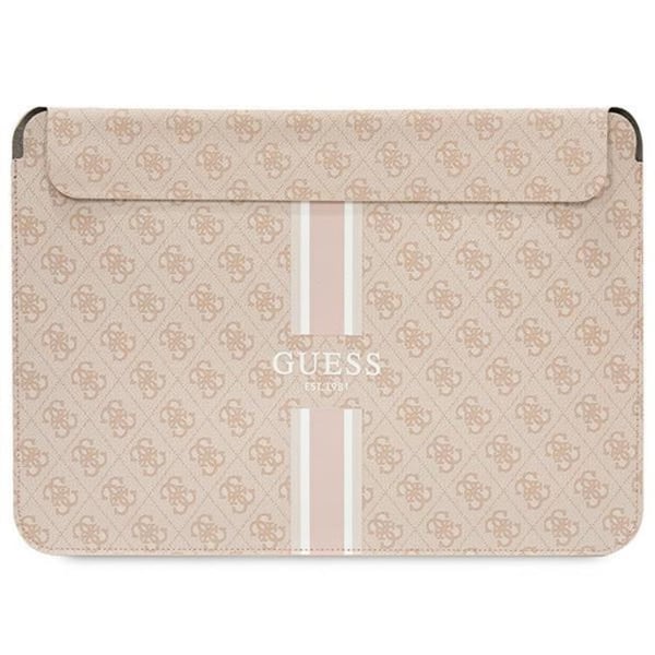 Guess Datorfodral 14'' Printed Stripes - Rosa