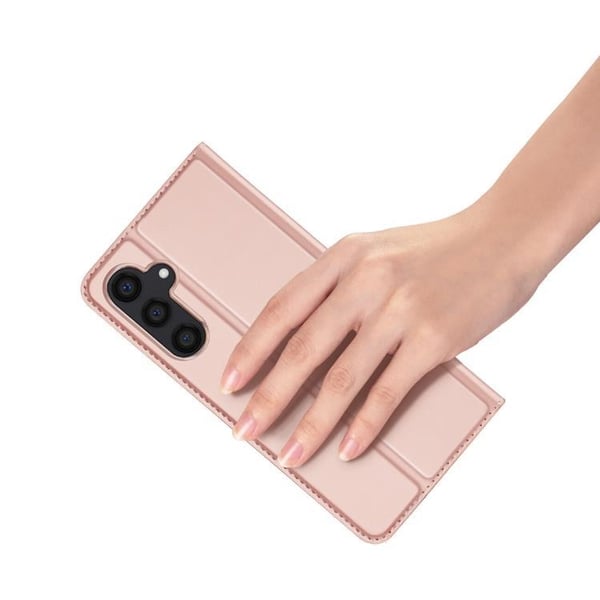 DUX DUCIS Skin Pro Galaxy S24 Plus Lompakkokotelo läpällä - Pinkki