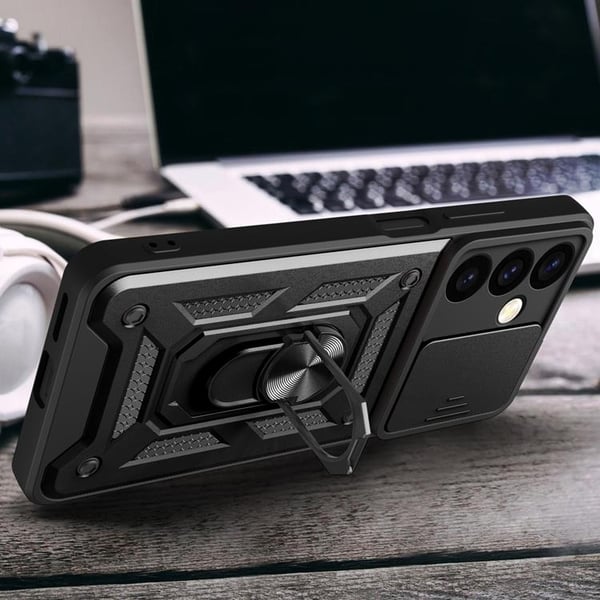 Mobilskal till Galaxy S24 Plus Hybrid Armor Camshield - Blå