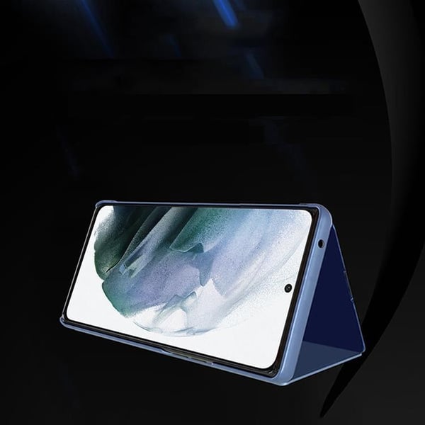 Galaxy S24 Plus Fodral Clear View med Flap - Blå