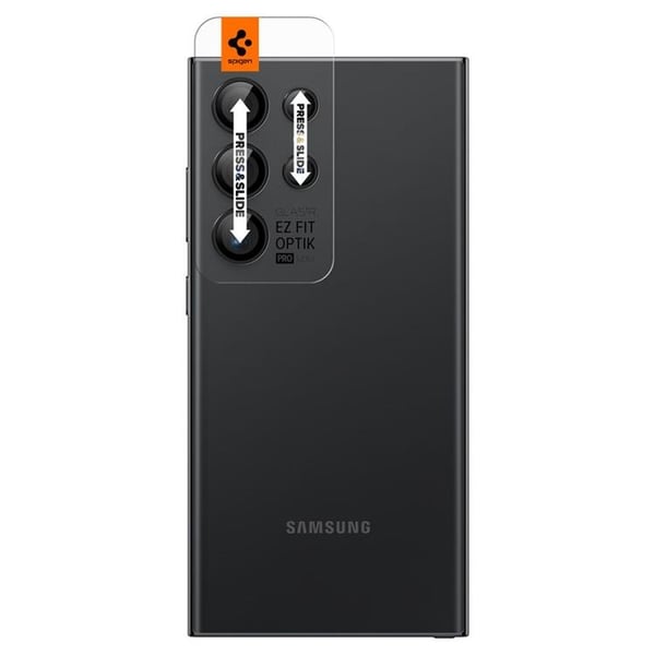 [2-Pack] Spigen Galaxy S24 Ultra Kameralinsskydd Härdat glas EZ-Fit
