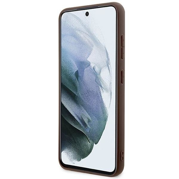Guess Mobilskal till Galaxy S24 Big Metall Logo - Brun