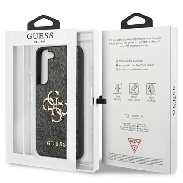 Guess Mobilskal till Galaxy S24 Plus Big Metall Logo - Svart