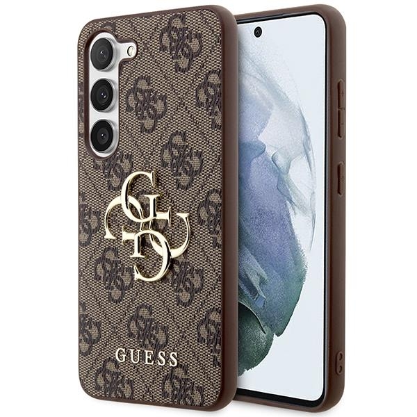 Guess Mobilskal till Galaxy S24 Plus Big Metall Logo - Brun