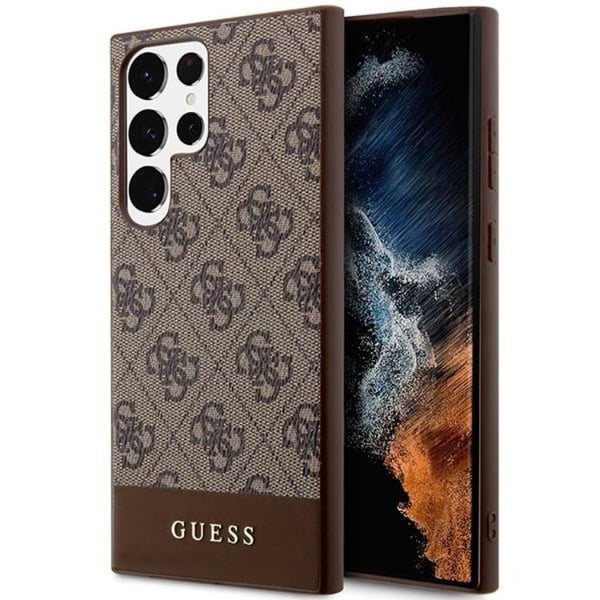 Guess Mobilskal till Galaxy S24 Ultra Stripe Collection - Brun