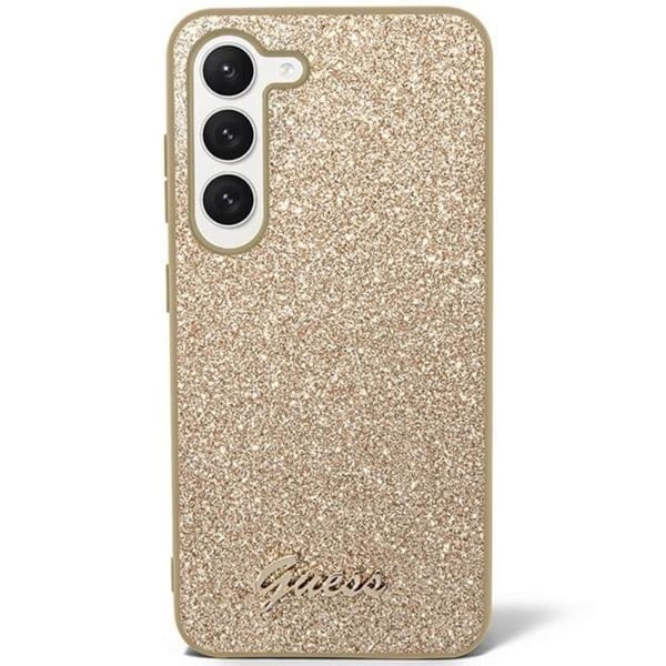 Guess Mobilskal till Galaxy S24 Plus Glitter Script - Guld