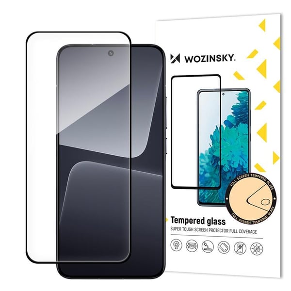 Wozinsky Xiaomi 14 Härdat Glas Skärmskydd - Svart